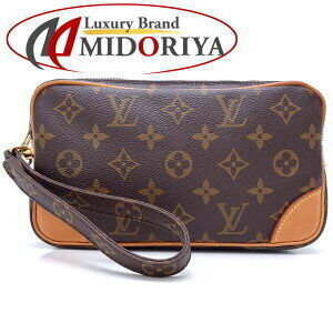 Louis Vuitton Monogram Marly Dragonne Shoulder Bag Brown